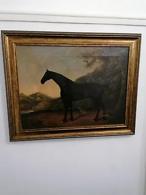 £1495 • Buy Antique 18th Century Original Oil Painting Of A Hunter / Horse