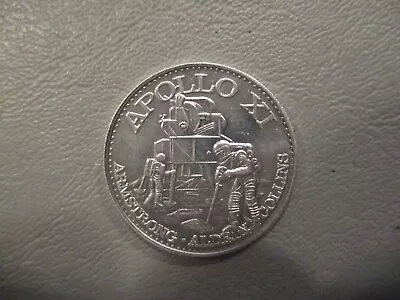 Apollo 11 Commemorative Aluminum Token Man In Space Armstrong Aldrin Collins • $6