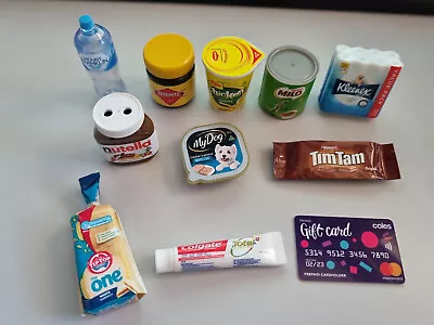 Coles Little Shop Mini Collectables Vegimite Nutella Milo Bread Tim Tams My Dog • $10