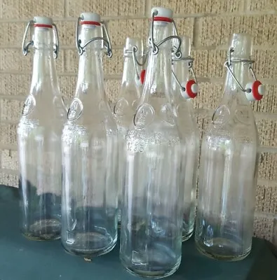 $31.99 • Buy 6 Flip-top Flip Swing Top Wine Water 1895 Bottles 25.4oz French