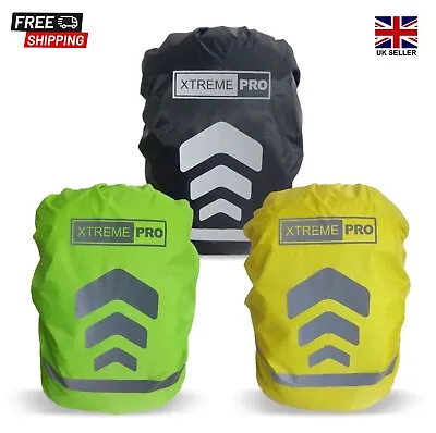 XtremePro Waterproof Rain Cover For Backpack Reflective Rainproof Protector UK • £6.69