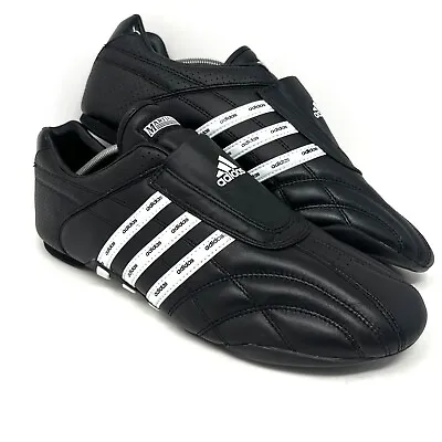 Adidas Men’s Adilux Martial Arts Shoes Sz 12.5 Black Taekwondo MMA JWF2004 EUC • $49.95