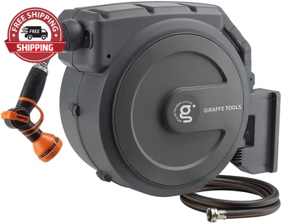$314.44 • Buy Garden Hose Reel 1/2 Inch X 130 Ft, Super Heavy Duty, Any Length Lock, Slow Retu