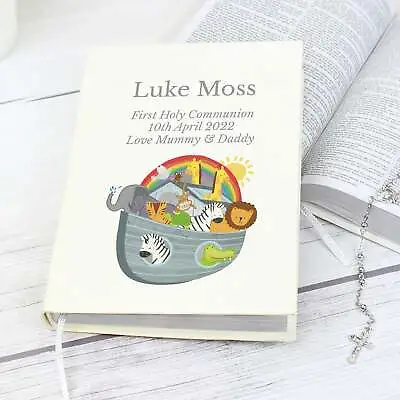 Personalised Noah's Ark Holy Bible | Christening Gift | Holy Communion Gift • £20