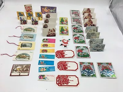 Lot Of Various Styles Of Vintage CHRISTMAS GIFT And PRESENT TAGS (40+) • $17.95