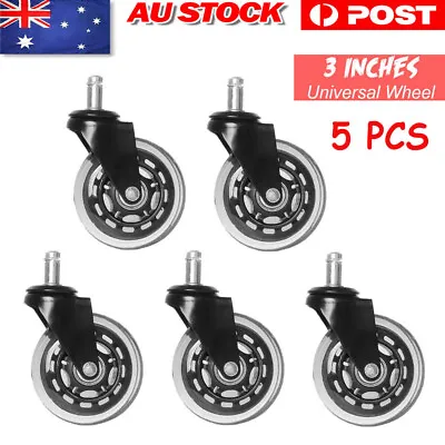 $23.99 • Buy 5/10X Rollerblade Chair Wheels Rolling Grip Office Caster Desk Ring 3  Universal