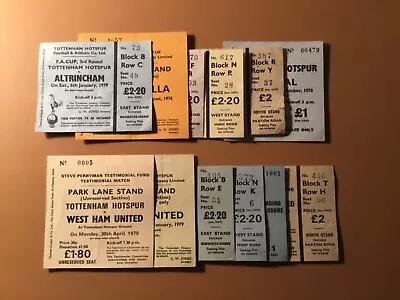 £8 • Buy 78/9 TICKETS Tottenham Spurs (listed Individually) 1978/1979