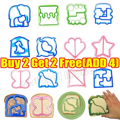 £3.89 • Buy Kids Lunch Sandwich Toast Mould Cookies Mold Cake Bread Food Cutter.DIY Tools Ho