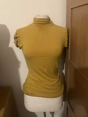 New Look Mustard Top With Keyhole Back. Only Worn Once • £5