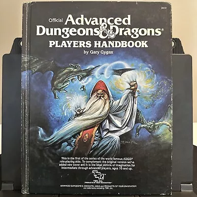 Advanced Dungeons &Dragons Players Handbook TSR #2010 1988 13th Print FINE/VG! • $54.99