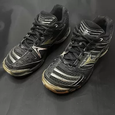 Mizuno Wave Lightning 7 Volleyball Athletic Shoes Women's Size 7 Black Sneakers • $28.99