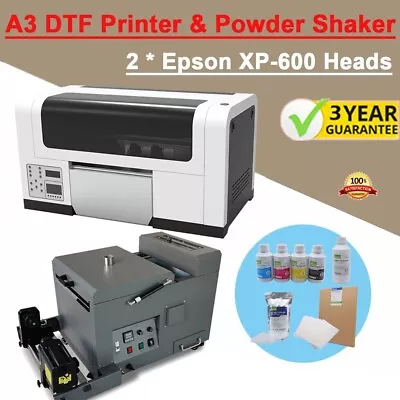 $9391.23 • Buy A3 DTF Printer Direct To Film Printer DTF Powder Shaker Shaking Curing Dryer