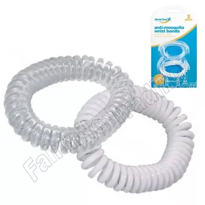 £2.49 • Buy 2X Anti Mosquito Wrist Bands Bracelet Deet Free Insect Midge Repellent Camping