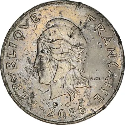 French Polynesia 50 Francs Coin | Marianne | Moorea Harbor | 2006 - 2019 • $5.88