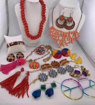 Colorful Jewelry Lot Fashion Jewelry J Crew Vintage To Now Statement Jewelry • $9.99