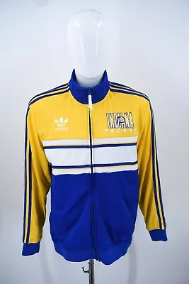 Indiana Pacers Adidas Embroidered Full Zip Warm Up Track Jacket Mens Large • $28