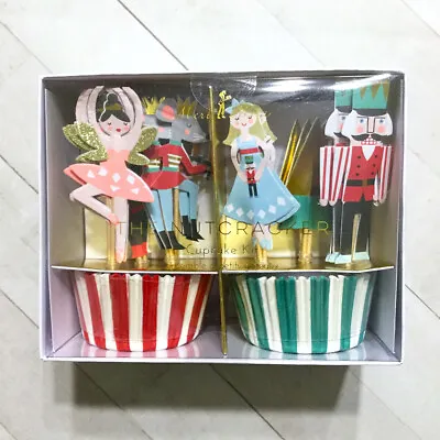 The Nutcracker Cupcake Kit Topper Party Pick Christmas Bake Cup Liners Designer • $21.95