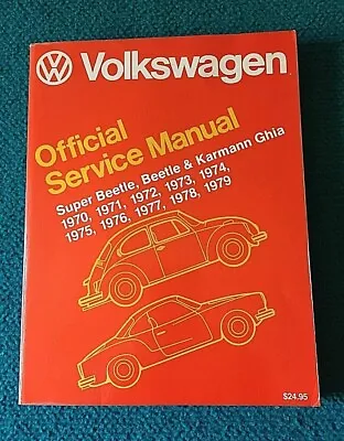 Clean : VOLKSWAGEN : Type 1  Service Manual  1970-1979 @ Beetle & Karmann Ghia • $65