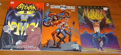 Lot Of 3 DC Graphic Novels Batman '66 Vol 5 Manbat & Gotham City Garage Vol 2 • $7.99