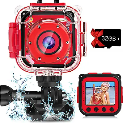 £53.88 • Buy PROGRACE Kids Camera Waterproof Camcorder - Children Christmas Boy Girl Toy Gift