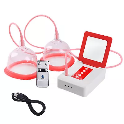 $20.90 • Buy 2 Cups Nursing Breast Enlargement Pump Instrument Vacuum Therapy Massager