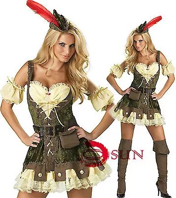 Ladies Pirate Wench Caribbean Buccaneer Gladiator Fancy Dress Party Costume • $259.95