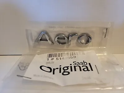 NEW OEM  Saab 9-3 Rear Trunk Boot Aero Badge Emblem 5142559 • $55.99