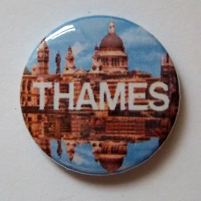 Thames Television Logo - 25mm 1  Button Badge  Retro 70's 80's • £0.99