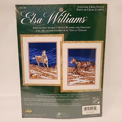 Elsa Williams Approaching Storm Front Runner & Stallion Counted Cross Stitch Kit • $34.97
