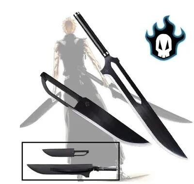 Anime Bleach Swords The Latest Ichigo's Sword Twin Set Zangetsu Banki Blade HCS • $300