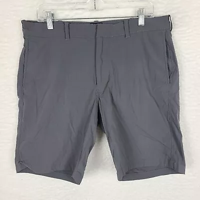 J Crew Shorts Mens Size 34 Dark Gray Stretch 8  Inseam Zipper Pocket Chino • $24.99