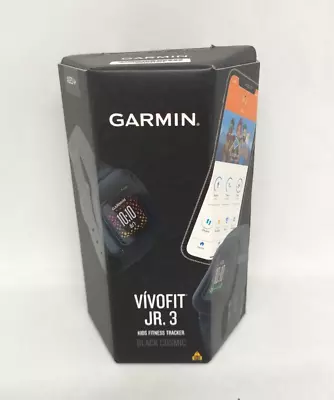 Garmin Vivofit Jr. 3 Fitness Trackers (BLACK COSMIC ) • $90