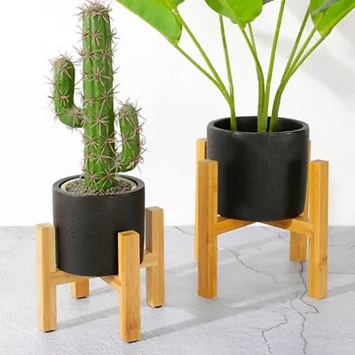 £7.54 • Buy Wooden Plant Stand Flower Pot Planter Holder Rack Home Garden Shelf