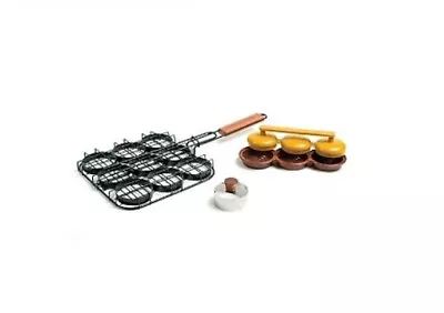 Charcoal Companion Deluxe Mini Burger Set Grilled Sliders NEW Hamburger Gourmet • $38.45