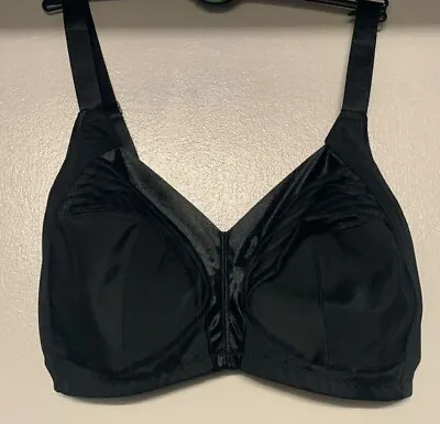 New Ex M&S Total Support Striped Non Wired Full Cup Bra Black • £8.99