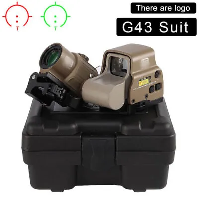 558 Holographic Sight Red Green Dot G43 3X Magnifier With Side QD Mount Copy TAN • $131.25