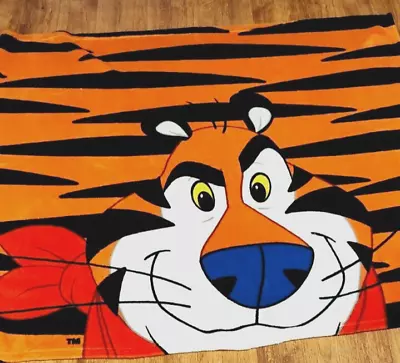 Kelloggs Throw Vintage Advertising Tony The Tiger Blanket Frosted Flakes Fleece • $17.95