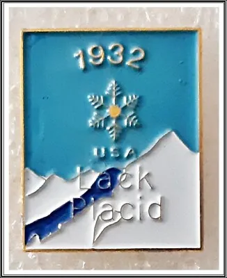 1932 Winter Olympics Games Lake Placid United States Lapel Pin Badge • $7