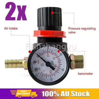 2PCS Air Compressor Pressure Switch Control Valve Manifold Regulator Gauges NEW • $32.48