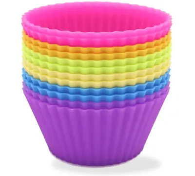 $8.99 • Buy Jamboo Silicone Baking Cups Cupcake Liners Muffin Cups Cake Molds Large