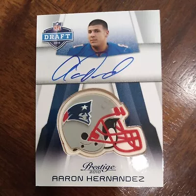 2010 Panini Prestige NFL Aaron Hernandez RC Rookie Autographs ON CARD Auto SSP • $79.95