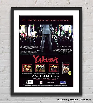 Yakuza Playstation 2 PS2 Glossy Promo Ad Poster Unframed G4594 • $14.98