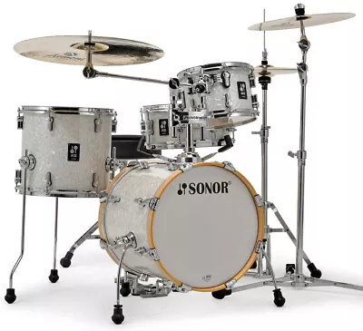 Sonor AQ2 Safari Drum Set - White Pearl • $789