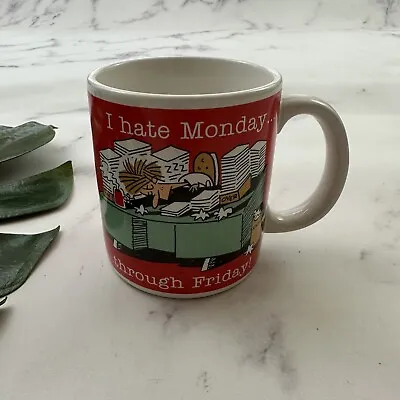 Vintage American Greetings Office Joke Coffee Mug I Hate Monday Through Friday • $17.99