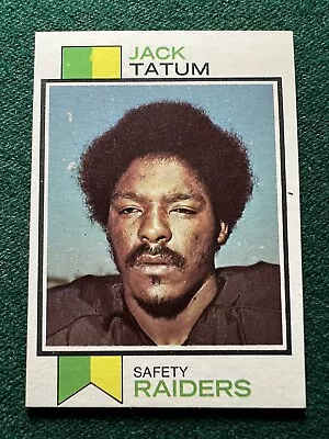 1973 Topps Football Jack Tatum Rookie Card #288 EX+ Condition Raiders RC! • $39.99