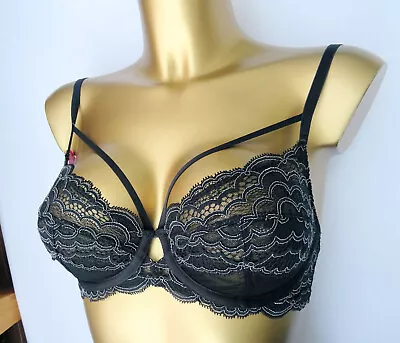 M & S  Boutique / Damaris Scallop Lace Balcony Bra Grey Mix Marks Spencer • £11.99