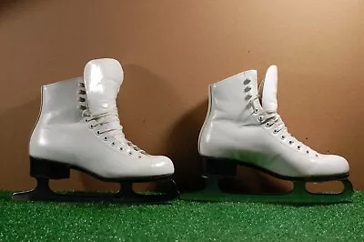 Vintage Riedell Skate Size 6 Womens Figure Ice Skates W/MK Sheffield Blades #V8 • $29