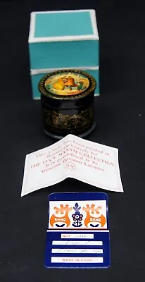 VINTAGE RUSSIAN LACQUER BOX Lucy Maxym W/Original Box And COA 2 X2  • $19.55