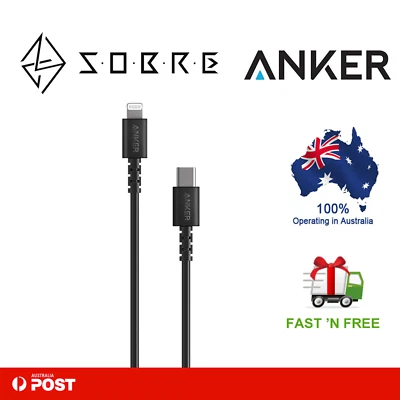$35.95 • Buy Anker PowerLine USB-C To Lightning Cable MFi Fast Charging Type-C 3ft NEW