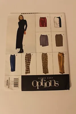 Vogue Pattern Easy Options #2029 Size 6810 Misses' Skirt 9 Different Styles • $9